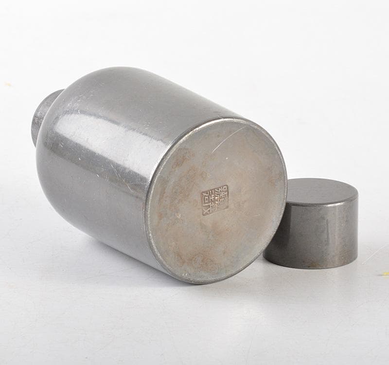 煎茶道具　古錫　乾茂號造　茶壷　茶心壷　約202g　M　R5114