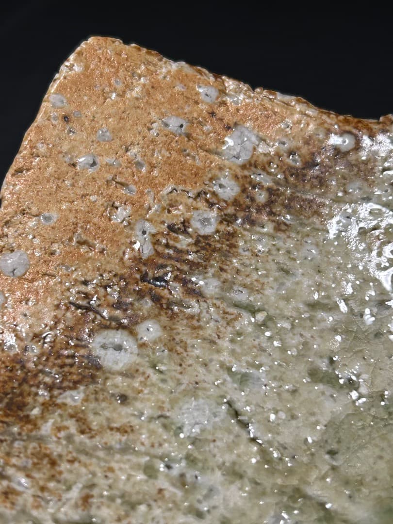 灰釉 平向付 ５枚組　(伊賀焼 高台皿)　蓮善隆 作