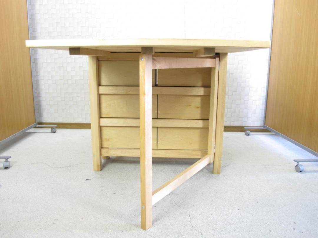 ■070101-268■IKEA/イケア■ノールデン■ゲートレッグテーブル■