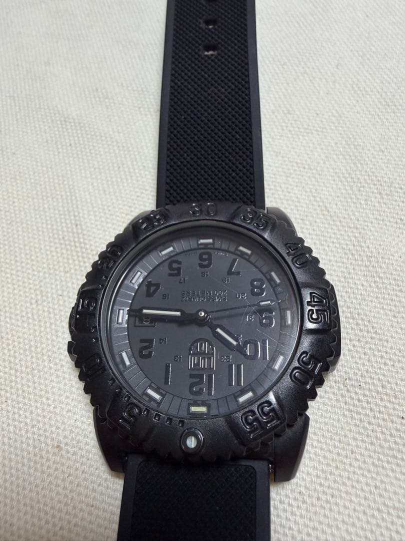 ジャンク 訳あり ルミノックス 3050 3950 LUMINOX ブラック時計