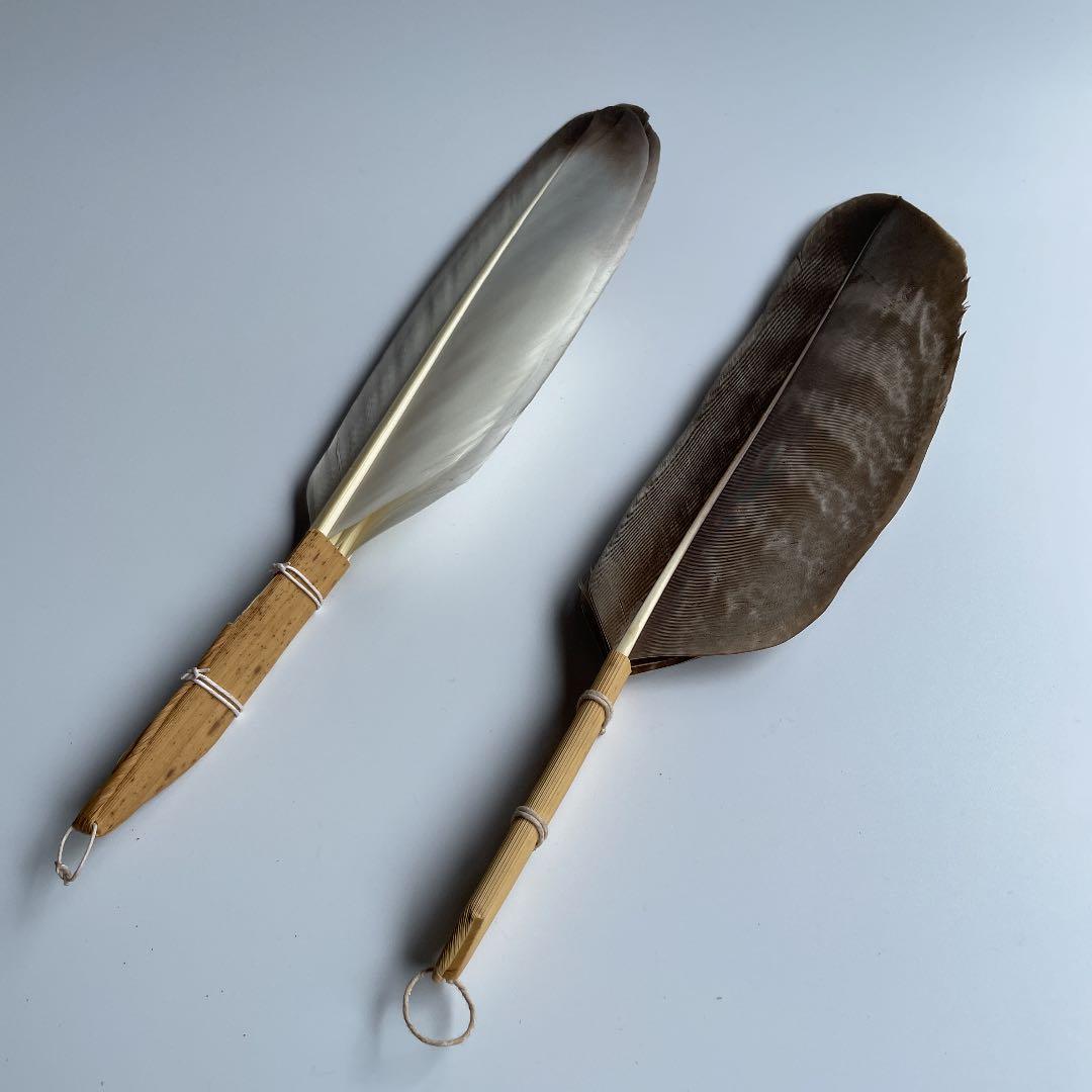 茶道具 羽箒 三ツ羽根 2点 - メルカリ