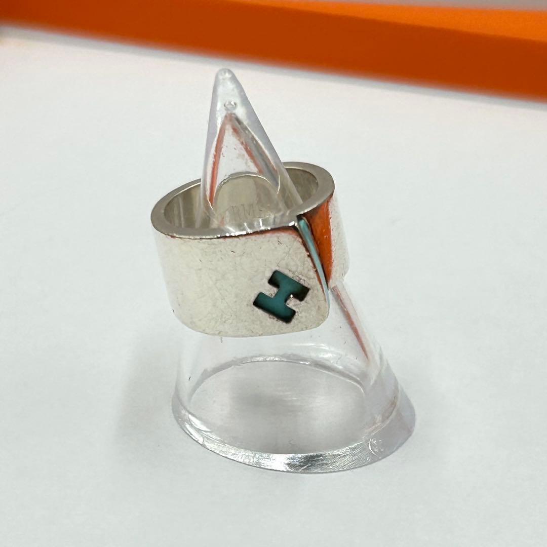 ❣️エルメス❣️HERMESキャンディリングSV925ライトブルー指輪【美品】