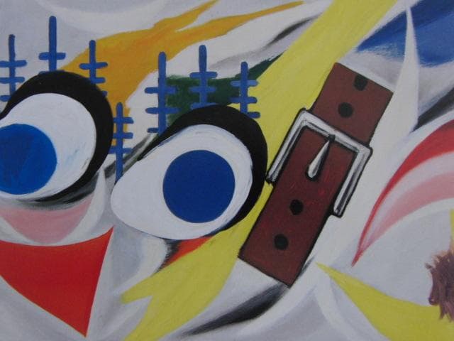 岡本太郎、【犬】、希少な大判額装用画集より、新品高級額装付、巨匠