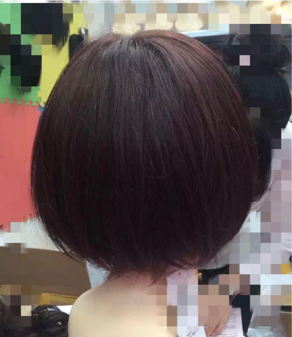 人毛100% つむじ部分手植え ボブ ウィッグ かつらN28