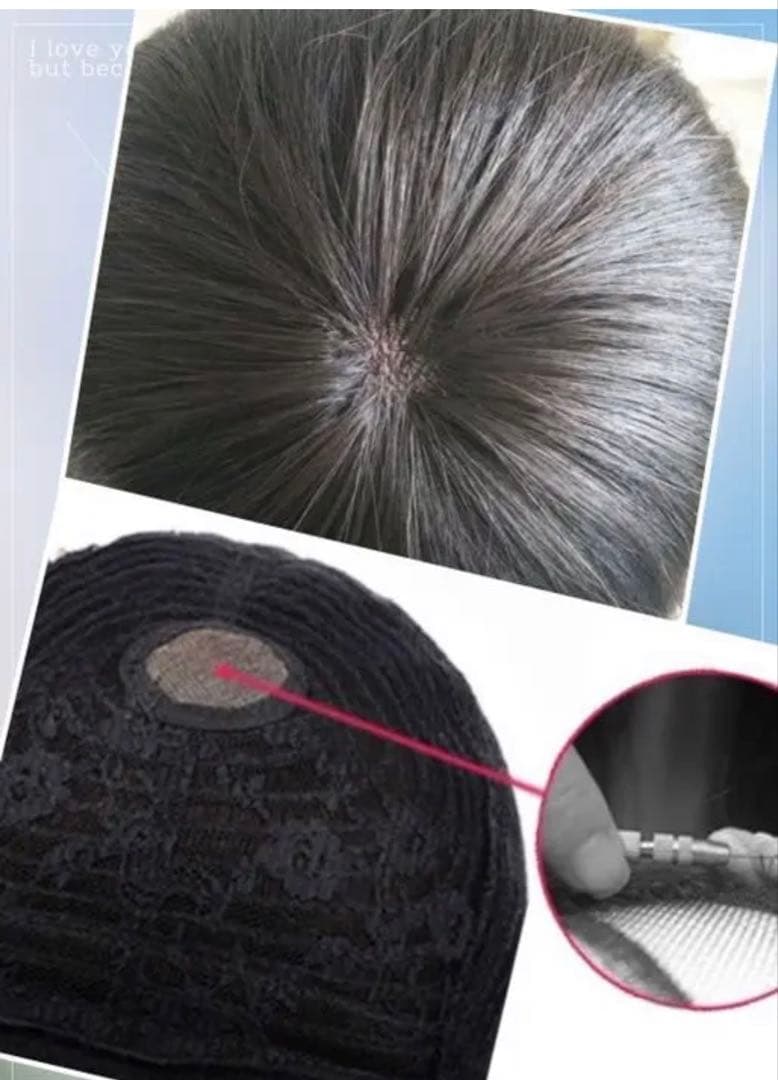 人毛100% つむじ部分手植え ボブ ウィッグ かつらN28