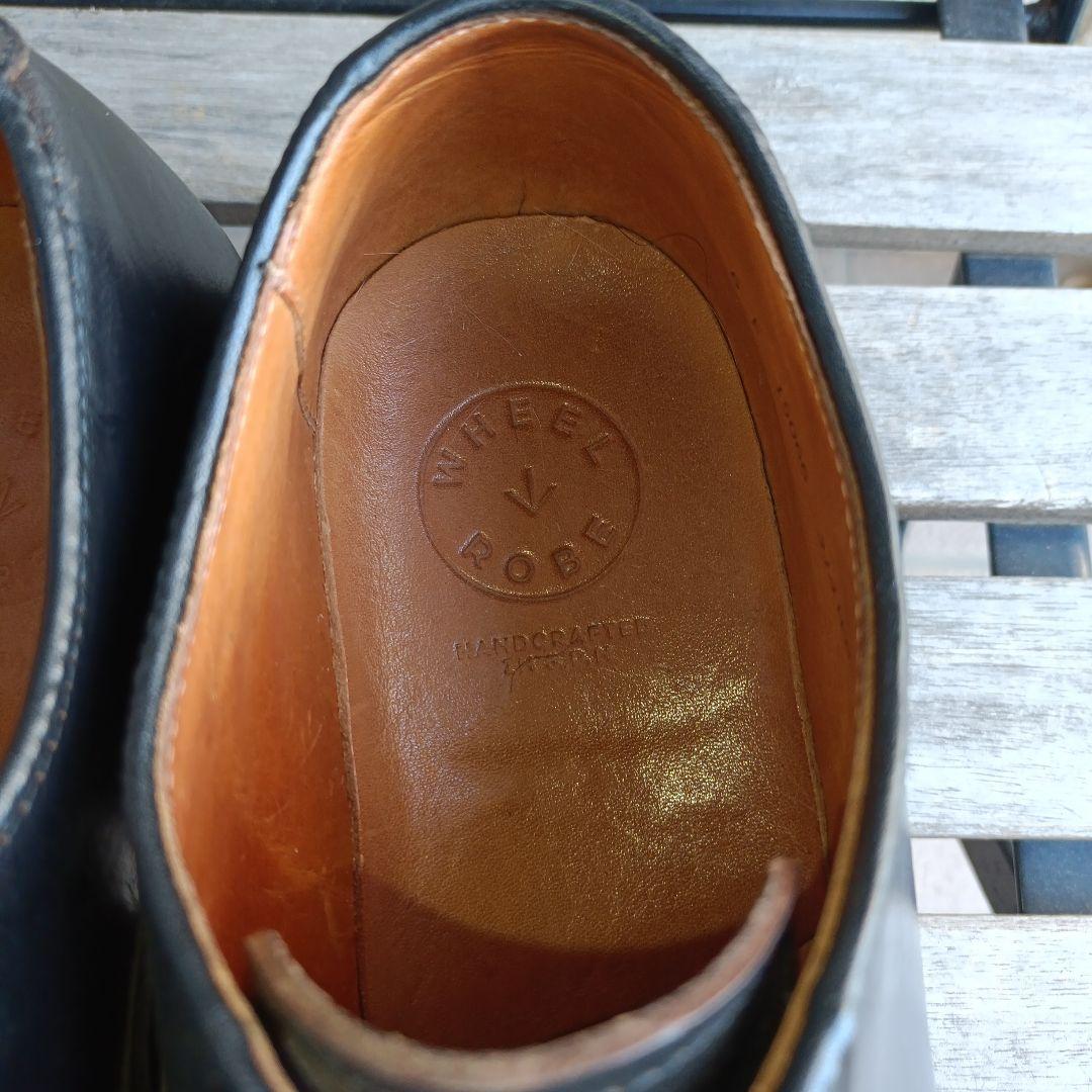 【 WHEEL ROBE 】クロムエクセル 茶芯 プレーントゥシューズ