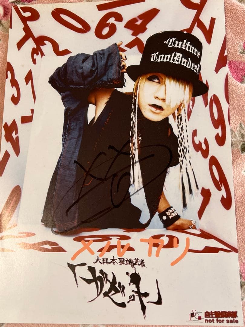 the GazettE DIM発売時当選品パネル&サイン入りポートレート非売品