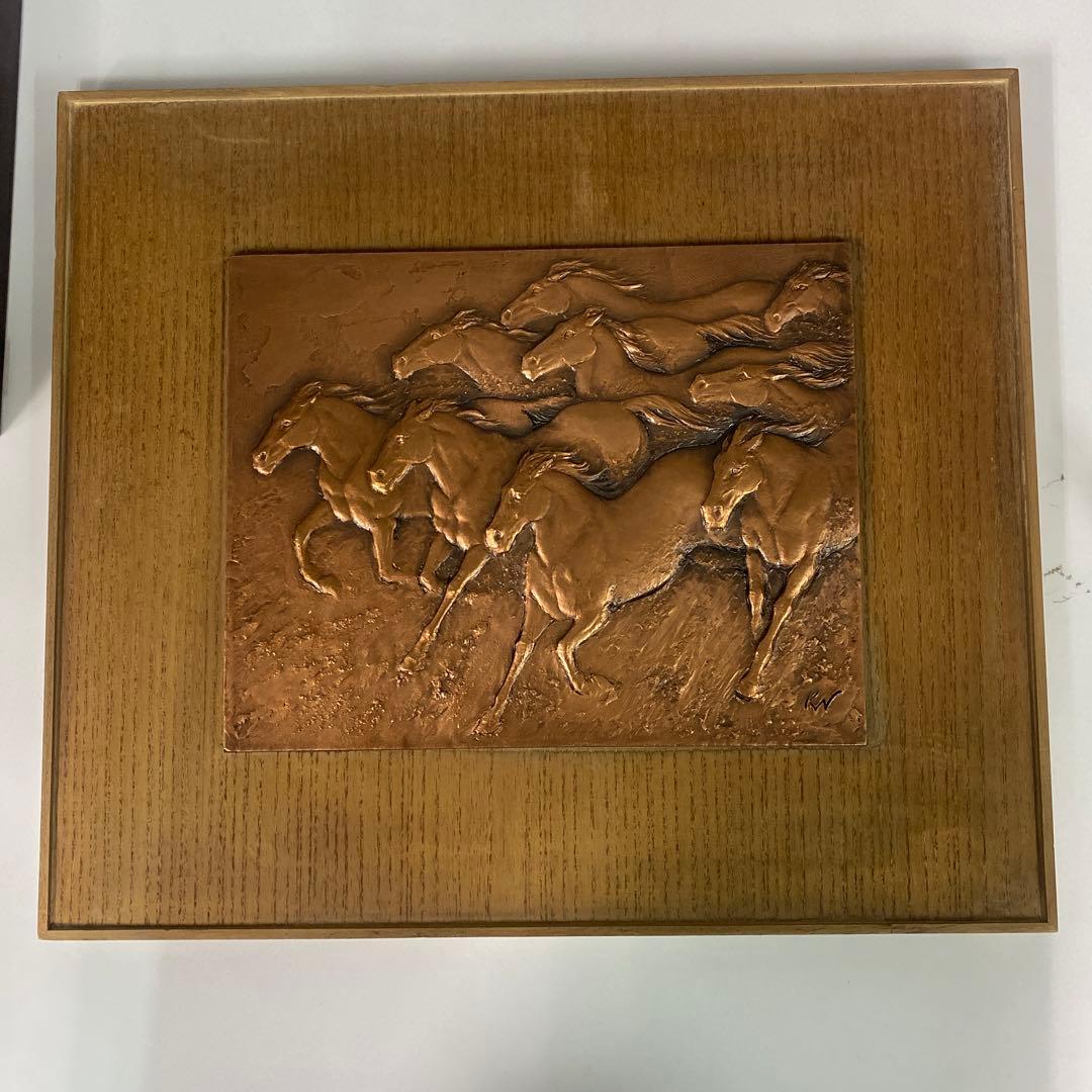 造幣局ブロンズ駿馬額縁 銅像 - メルカリ