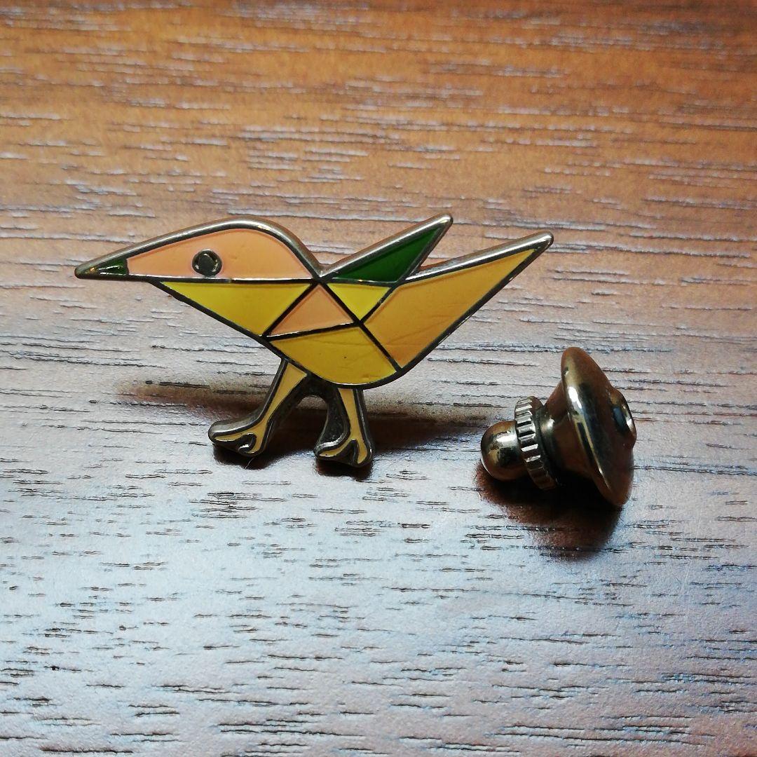 minä perhonen ゴールド ピンブローチplover