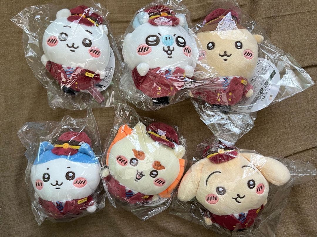 ちいかわ　阪急電車なほわほわぬいぐるみS　6点コンプリートセット ちいかわ 阪急電車なほわほわぬいぐるみS 6点コンプリートセット