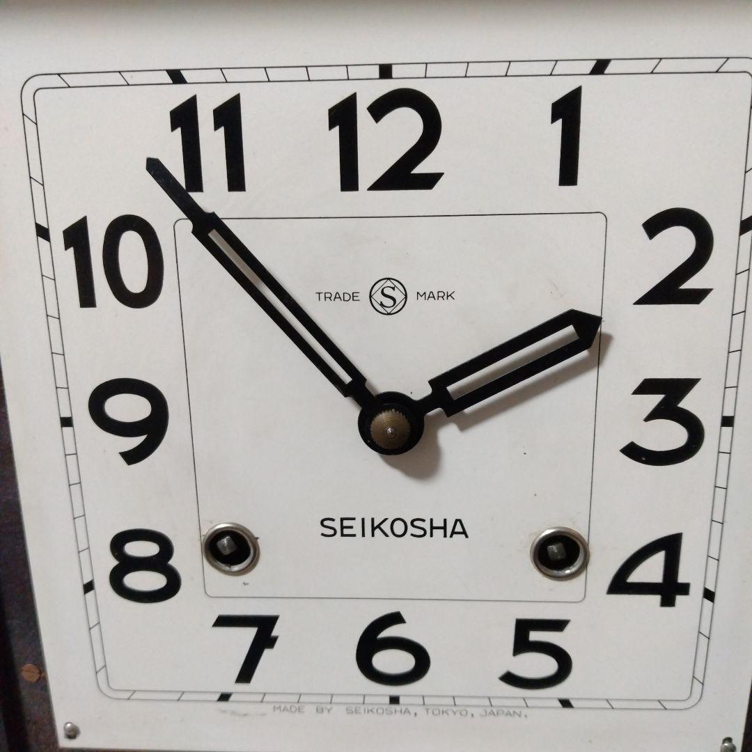 レオンのお父さん SEIKOSHAゼンマイ時計　機械時計　古時計