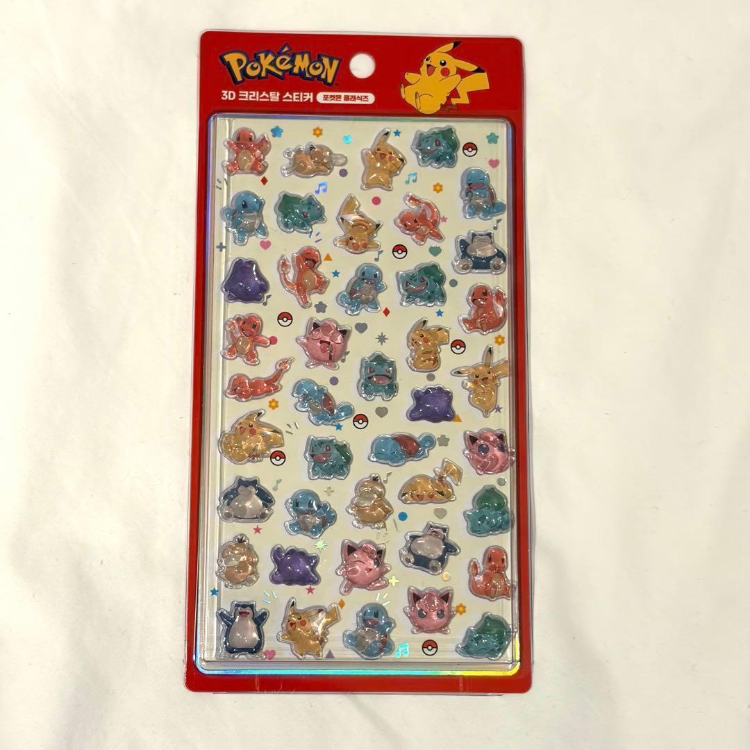 韓国限定】ポケモン ドロップシール 4種セット 韓国公式 - メルカリ