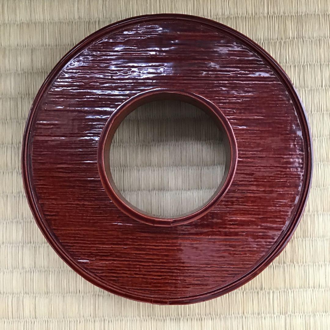 茶道具柿合わせ天目台初代楽只斎好松尾流十代不染斎書付共箱N219TD