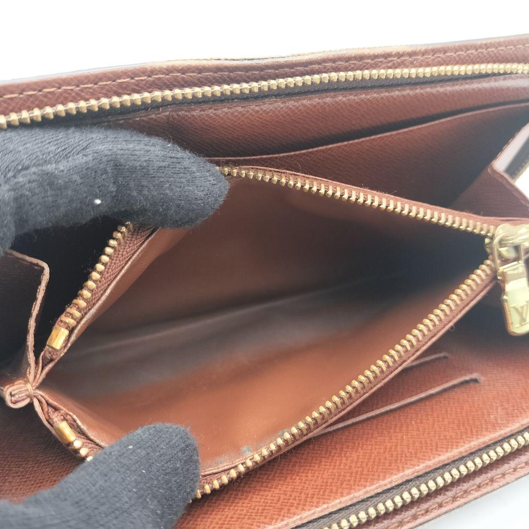 ルイヴィトン　長財布　財布　ポルトモネジップ　モノグラム　ブラウン