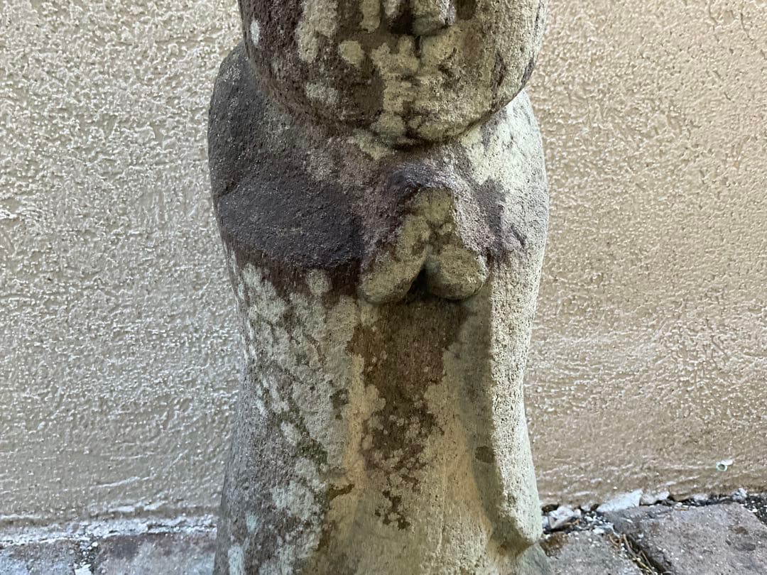 野仏 地蔵菩薩像 古い石仏 民衆仏 仏像 仏教美術 山梨県 高さ