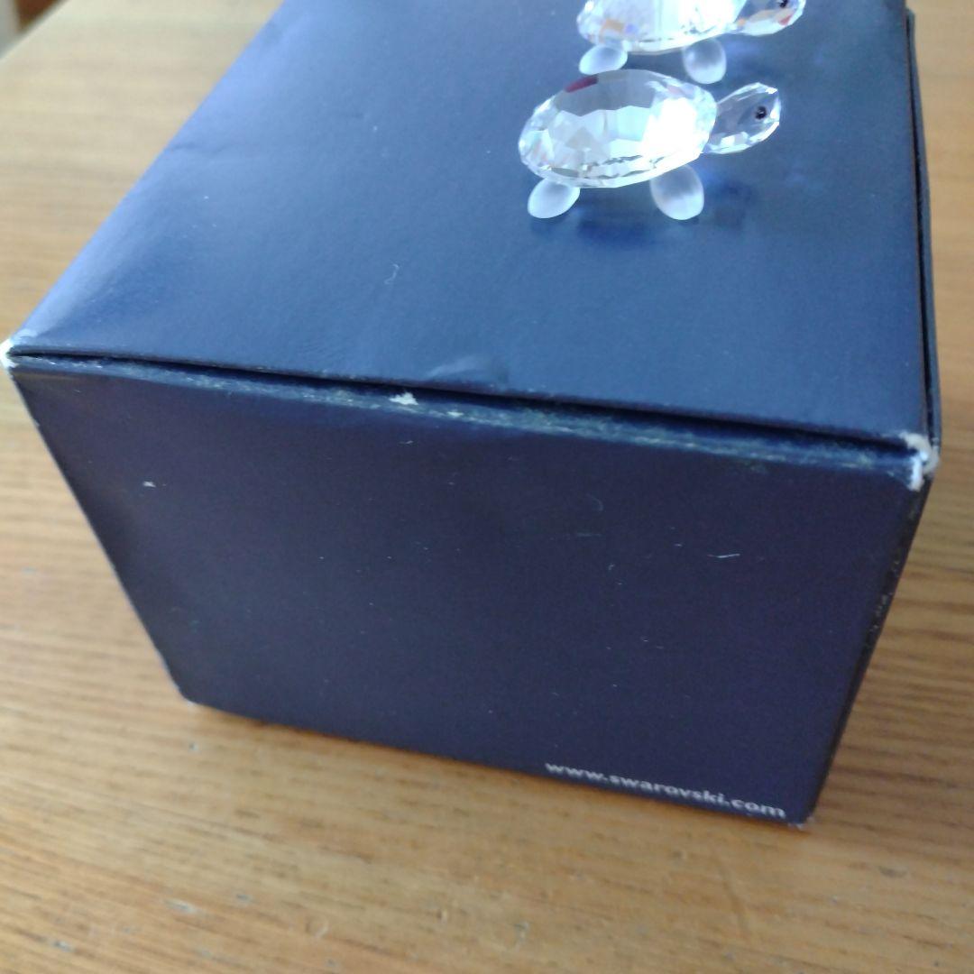 SWAROVSKI】子亀の置物 2個セット（説明書、お買上証明書、台座の