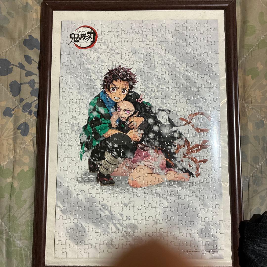 原画展限定！完成品鬼滅の刃 ジグソーパズル フレーム付