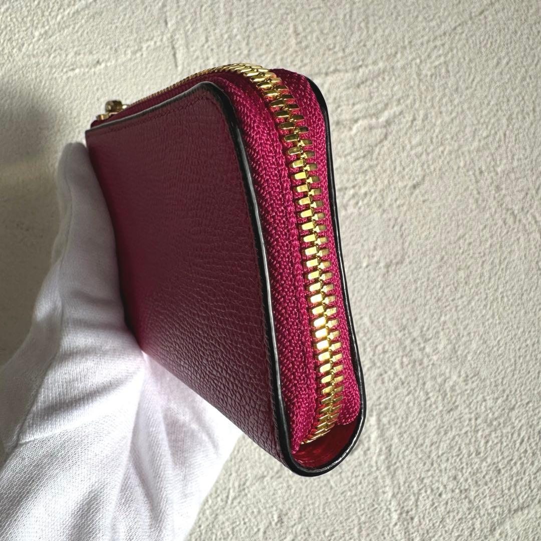 Valextra ヴァレクストラ ジップキーホルダー キーリング ピンク