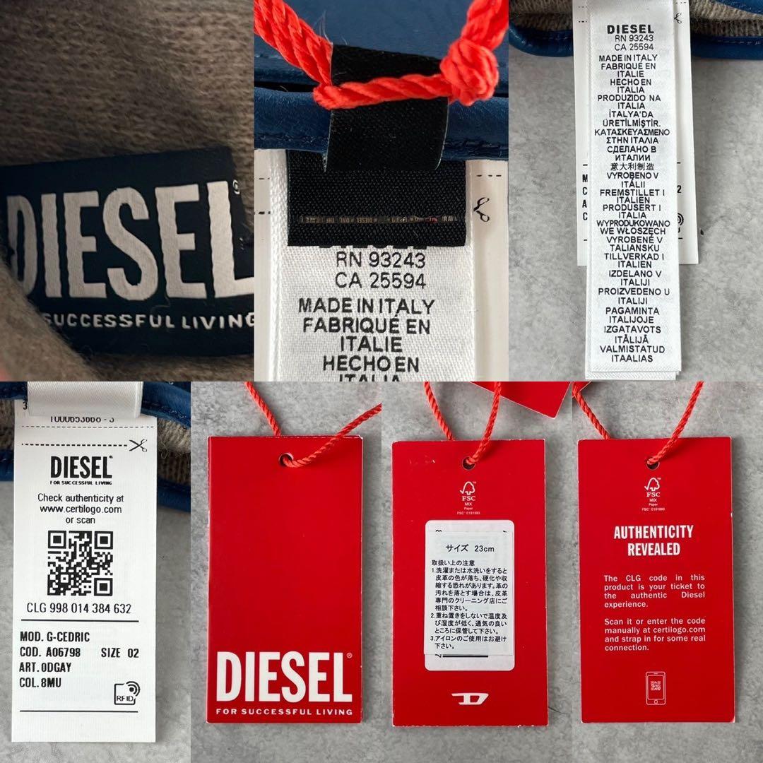 未使用 定価3.5万 ディーゼル Dロゴ バイカー レザーグローブ