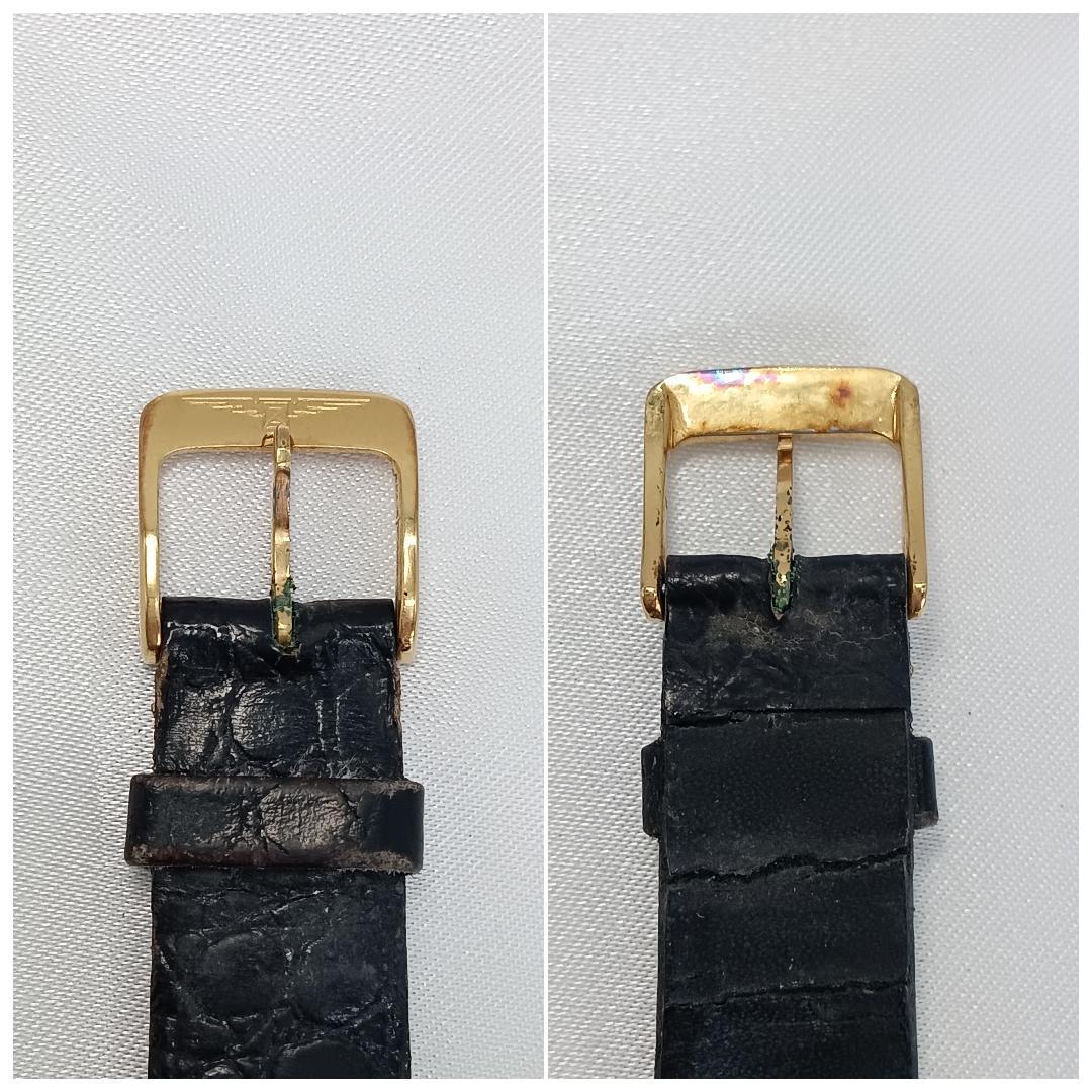 【電池交換済】LONGINES ゴールド スクエア 腕時計 メンズ 155710