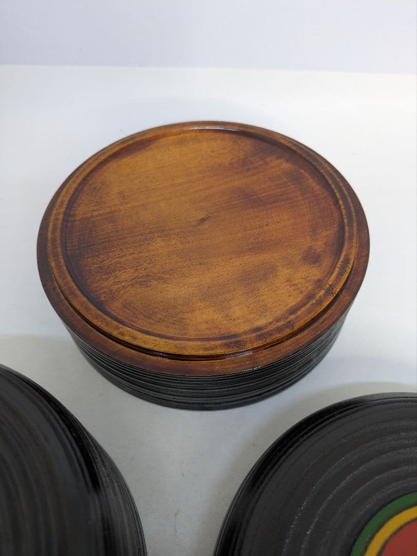 ☆ｂ633、独楽象谷丸二段重｜漆器の島安【うるわしうるし】根来塗