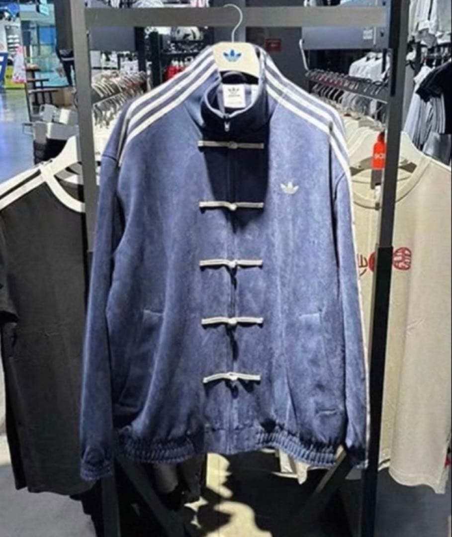 XXL海外限定adidas originals スエード トラックジャケット