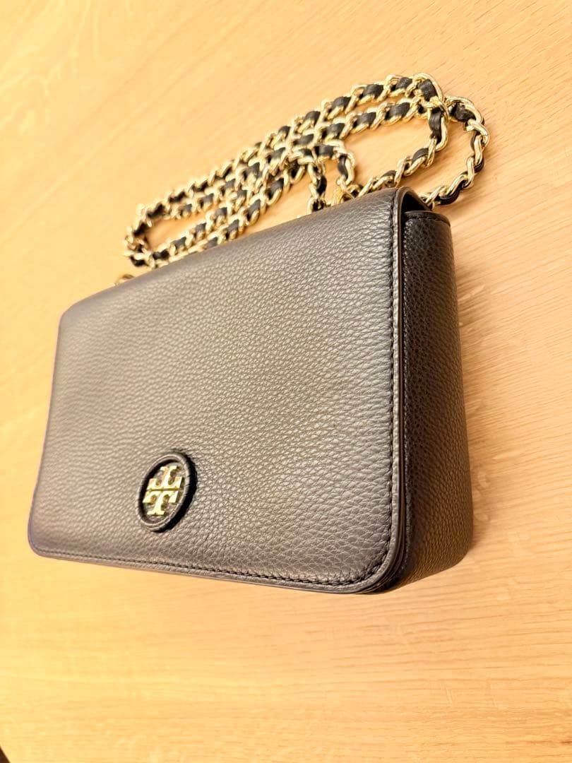 極美品 トリーバーチ ブリテン ショルダーバッグ 2way チェーン ブラック