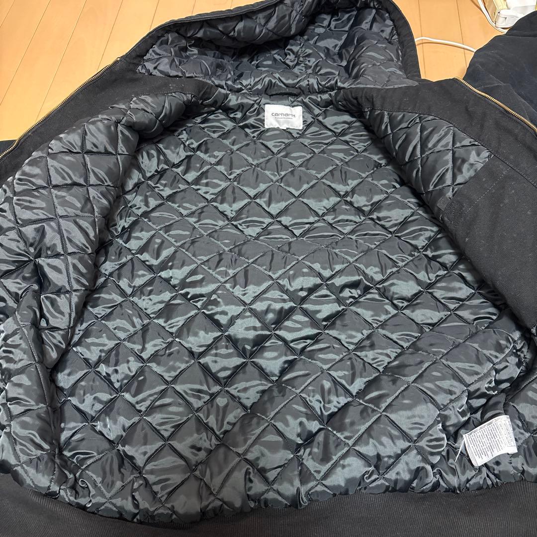 Carhartt 黒 フード付きジャケット XL