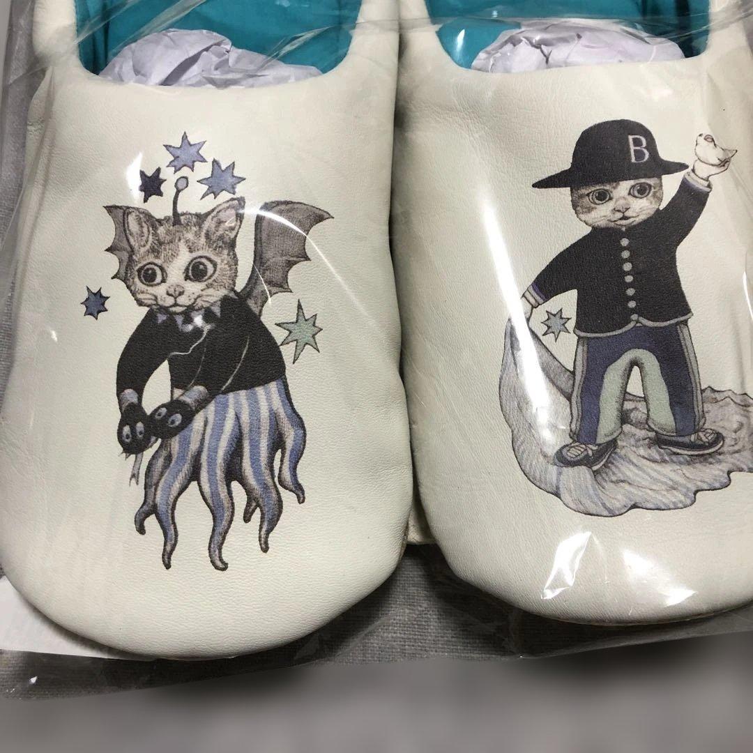 新品未開封 ヒグチユウコ ルームシューズ BLUE BORIS&666 - メルカリ