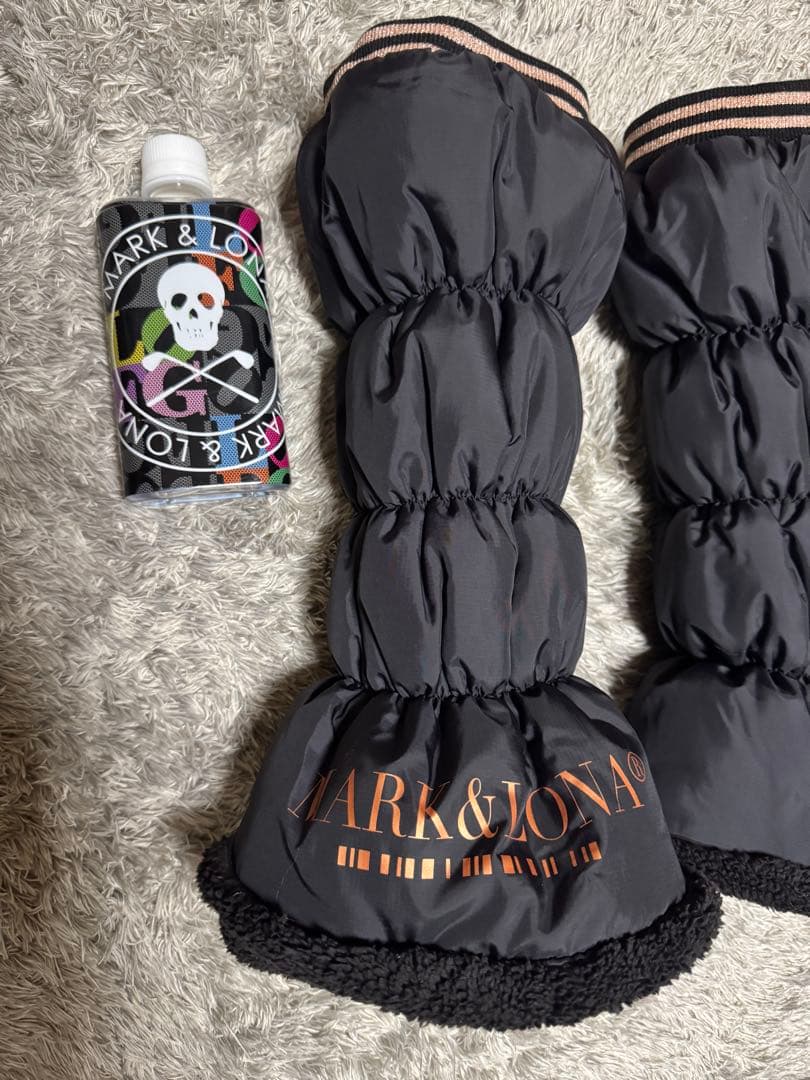 MARK&LONA ブラックレッグウォーマー フリーサイズ