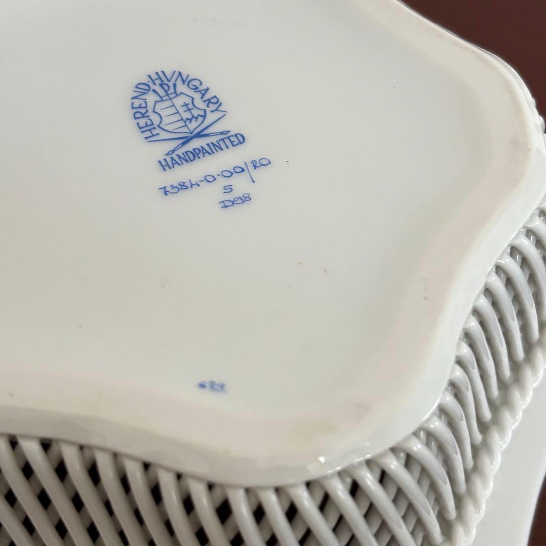 HEREND ヘレンド ロスチャイルドバード バスケットトレー