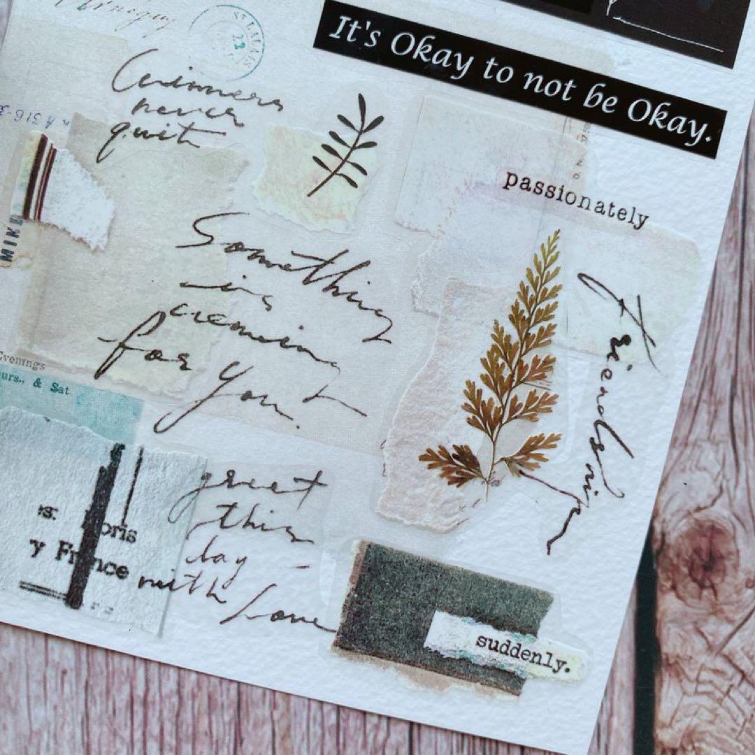 什物《collage10》海外マスキングテープ　マステ 【2080】