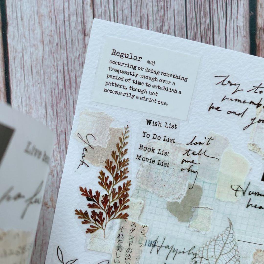 什物《collage10》海外マスキングテープ　マステ 【2080】