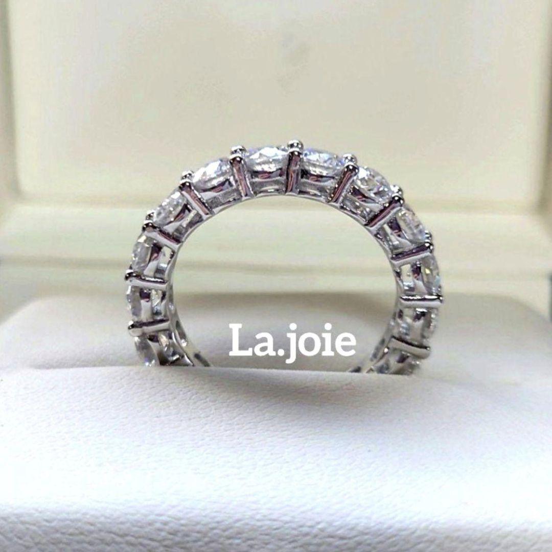 最高品質 モアサナイト フルエタニティ 【12号】4mm リング