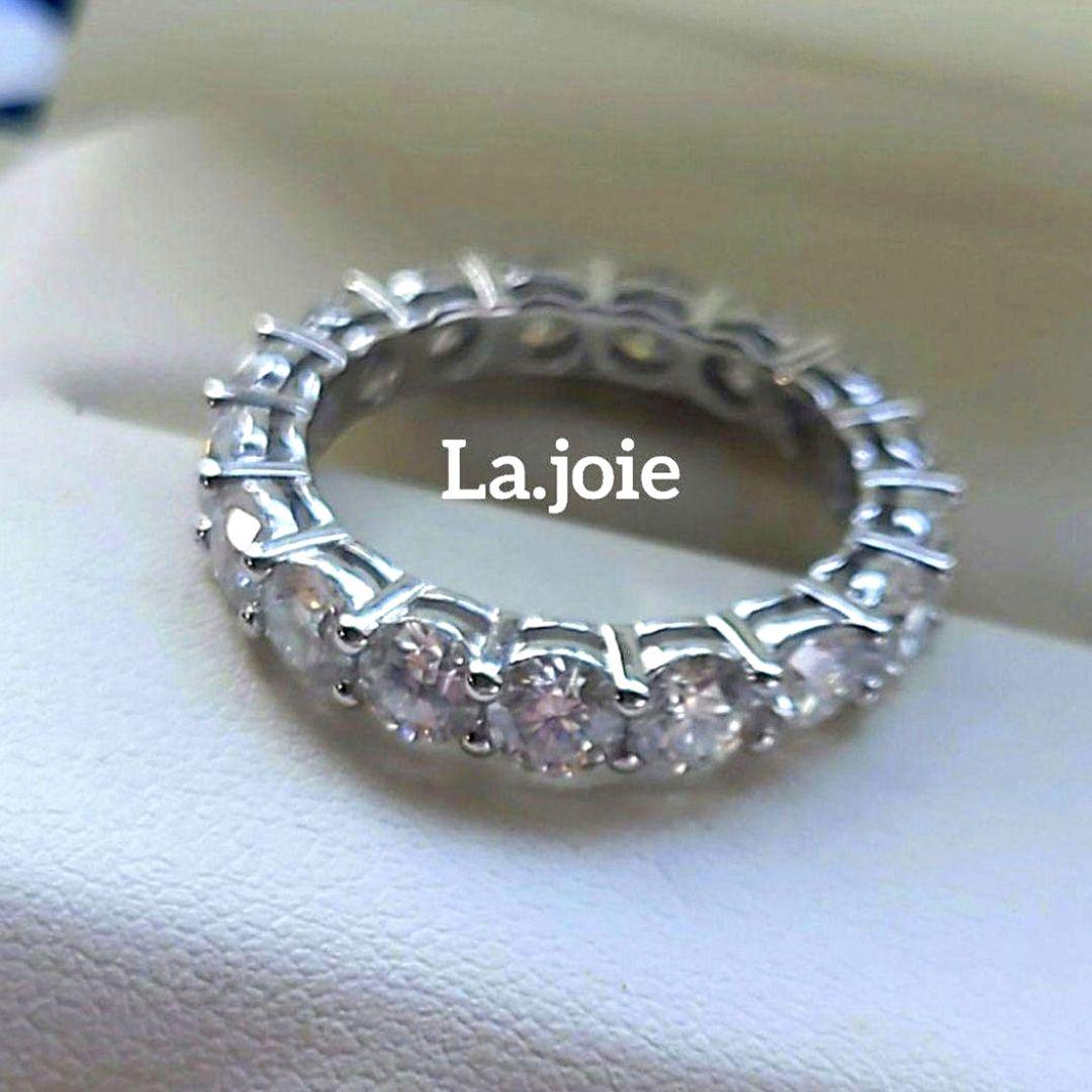 最高品質 モアサナイト フルエタニティ 【12号】4mm リング