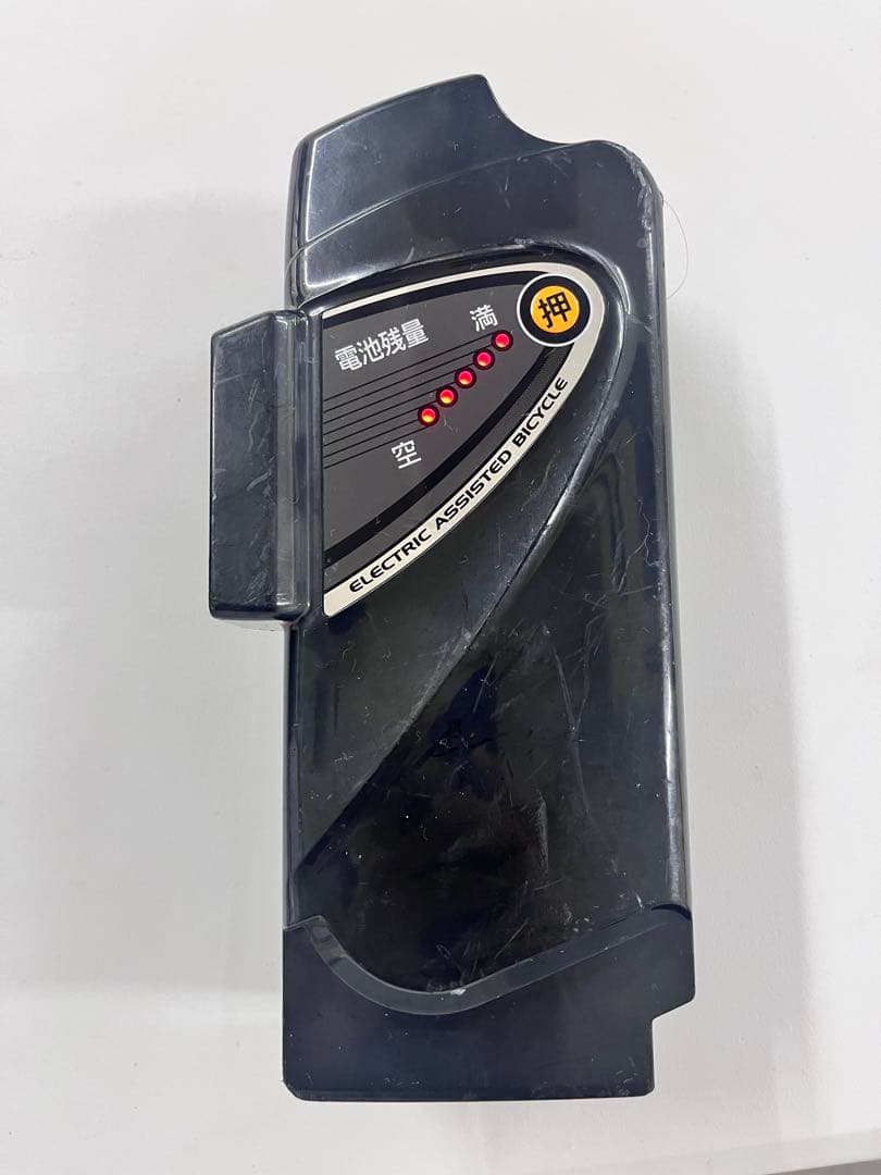 配達用、北鎌倉電5灯電動アシスト自転車 クリーム色 前カゴ付きパナソニック