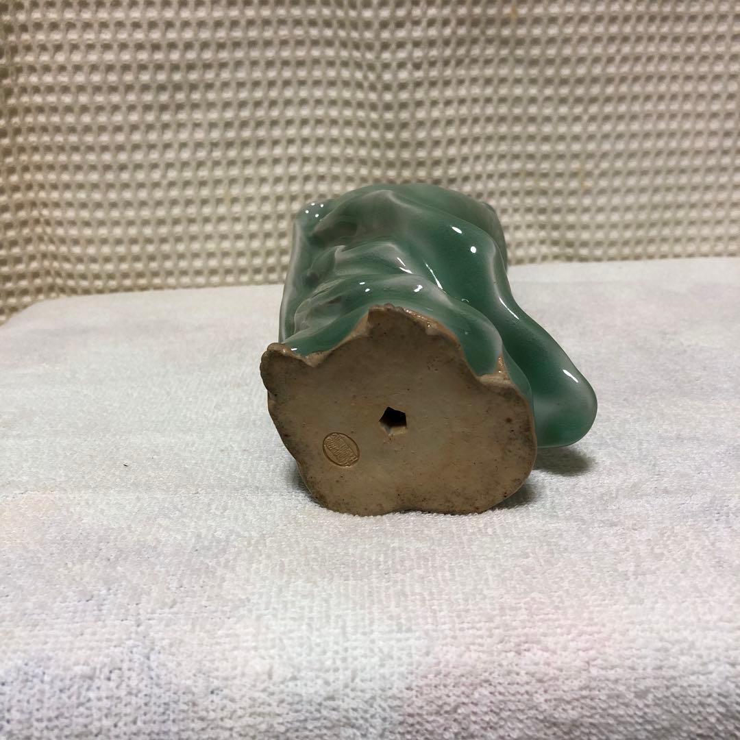 青磁 観音様 鶴夢荘 仏像 骨董 希少