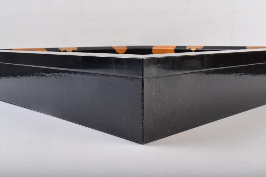 茶道具　加賀蒔絵師　細川司光作　高台寺蒔絵　炉縁　共箱　V　8427A