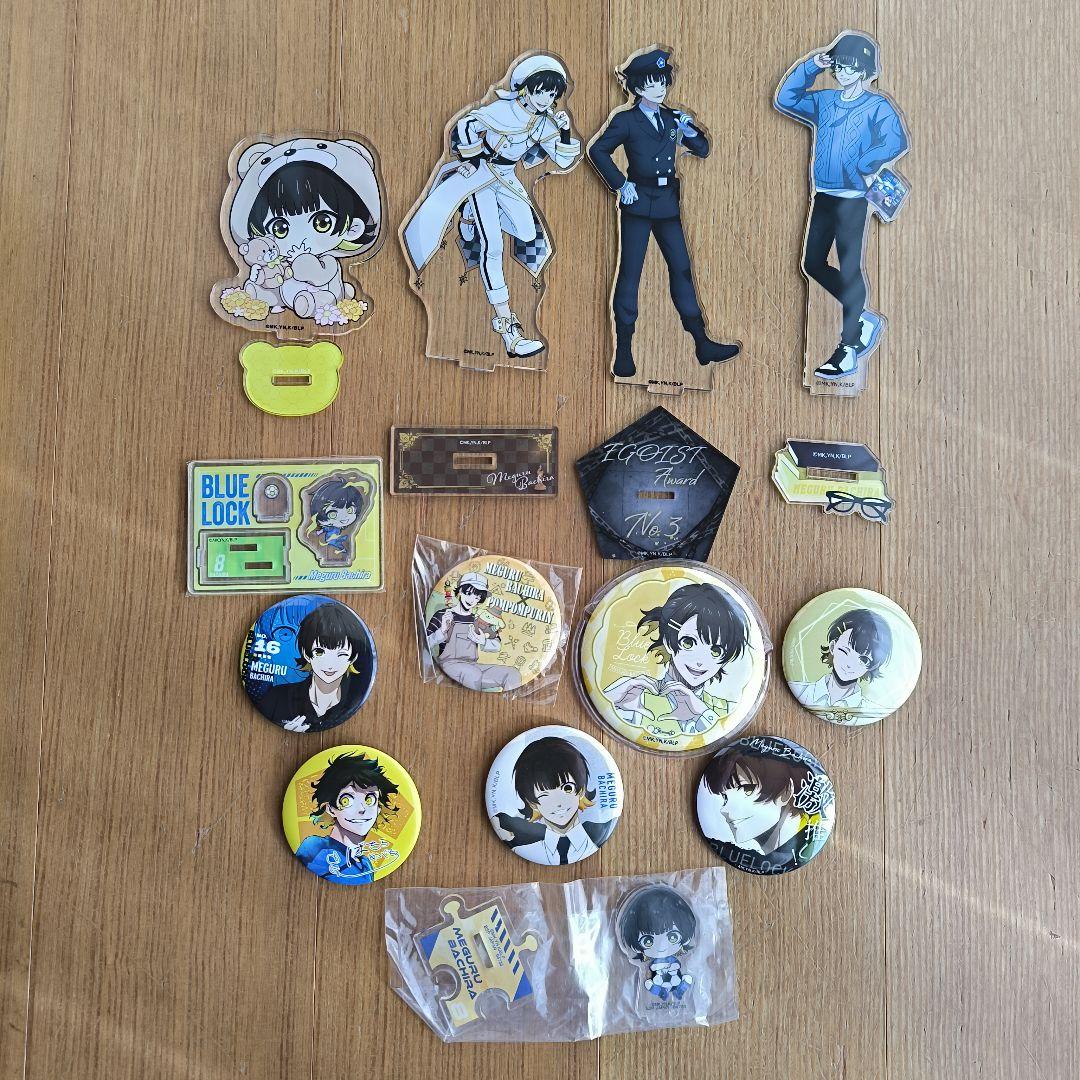 ブルーロック 蜂楽廻 アクスタ、缶バッジ まとめ売り - メルカリ