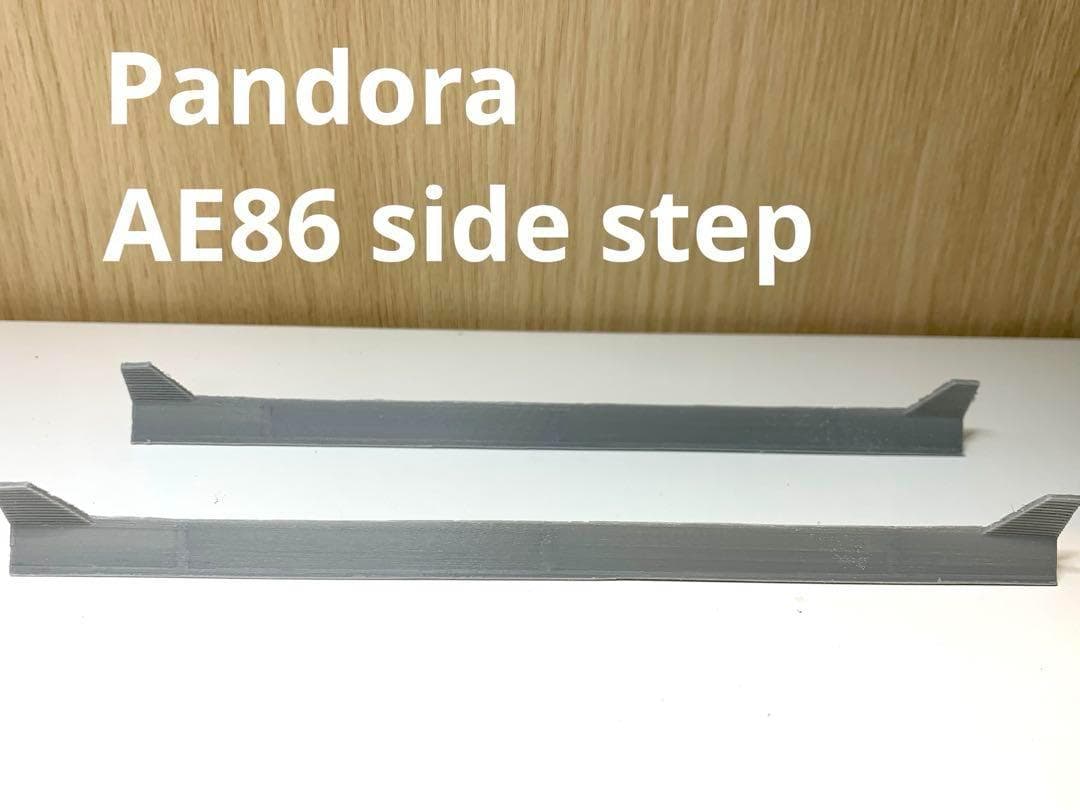 パンドラ　AE86　トレノ　サイドステップ+ルーフウイング+ダッシュ #Any8