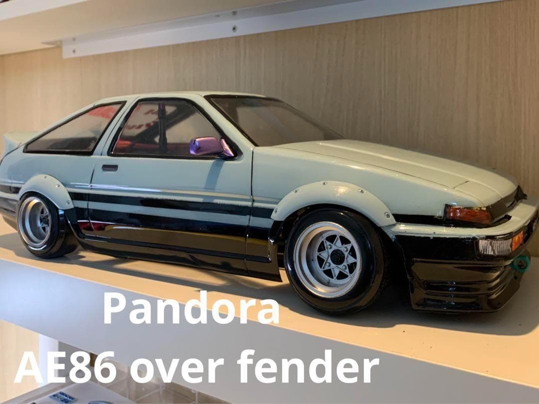 パンドラ　AE86　トレノ　サイドステップ+ルーフウイング+ダッシュ #Any8