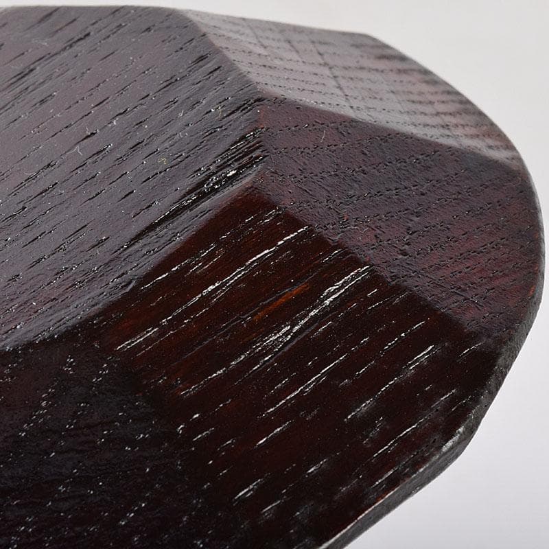 煎茶道具　漆芸家　村瀬治兵衛作　本漆　沢栗　茶托　五客　V　R8903