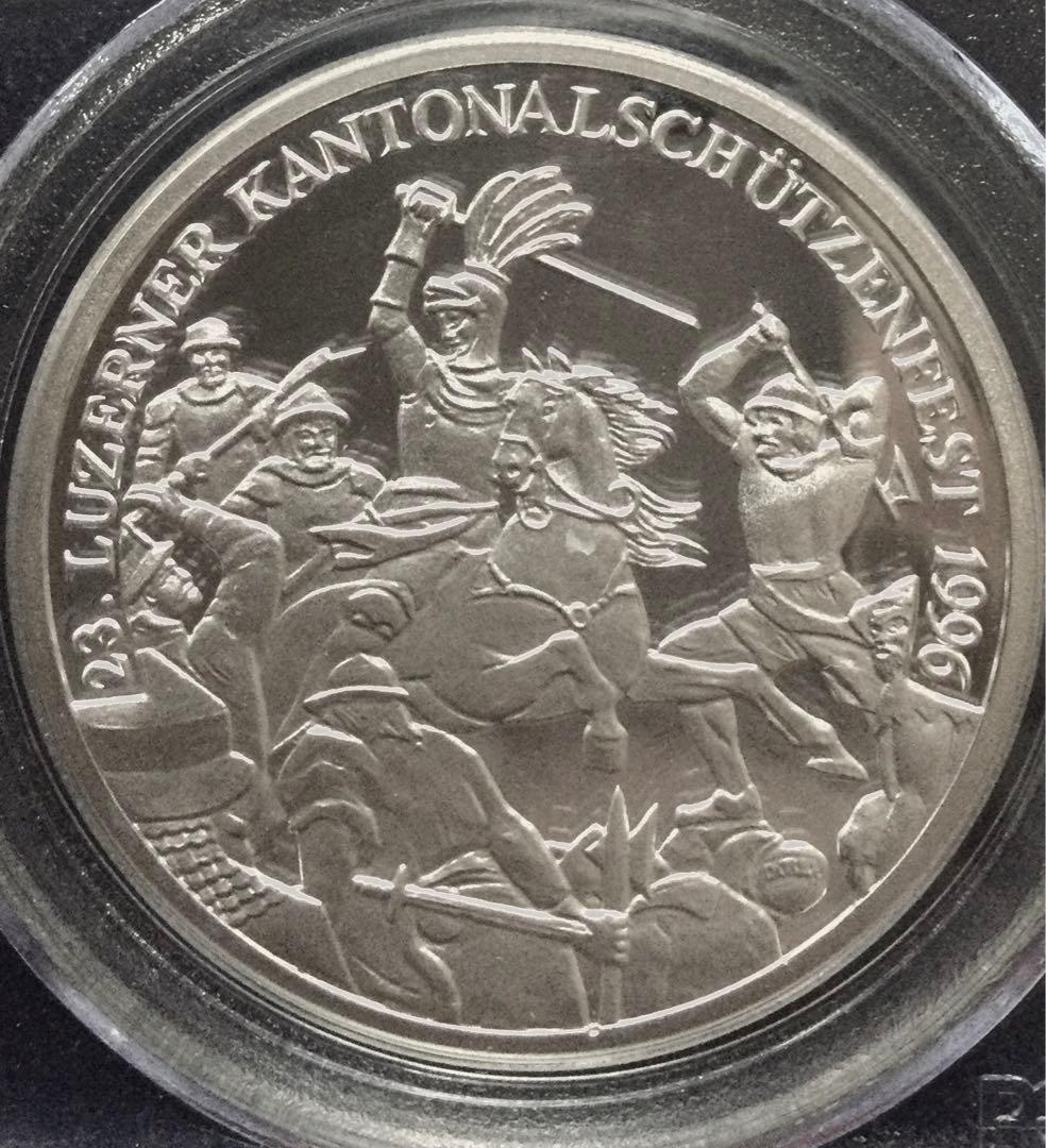 1996年スイス射撃祭50フラン銀貨 - メルカリ