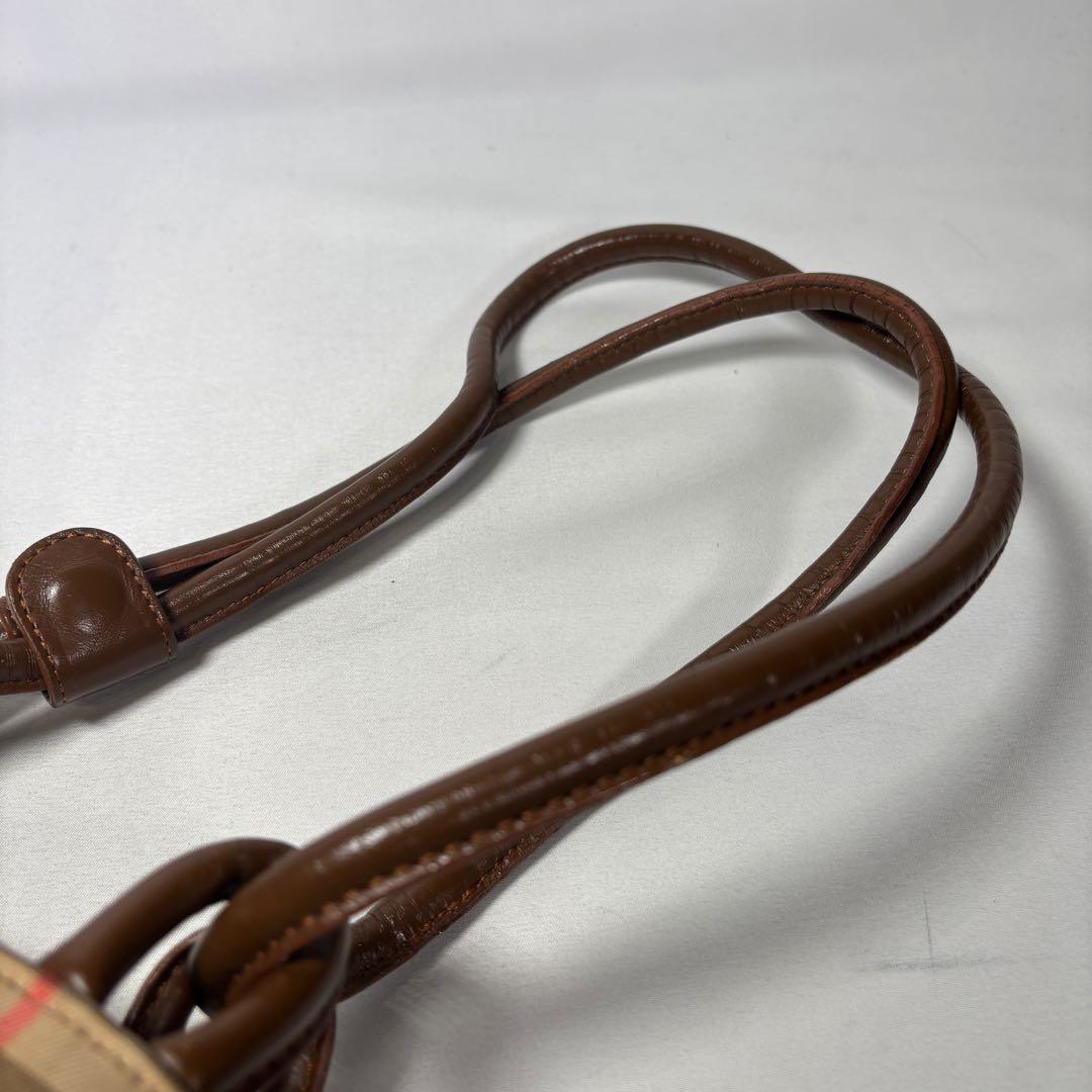 バーバリー ショルダーバッグ トートバッグ 肩掛け 巾着 ノバチェック ベージュ