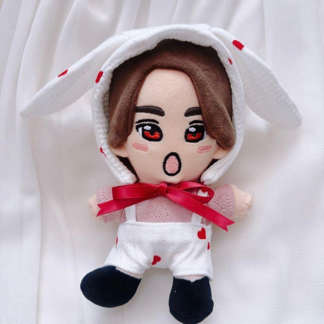 はぴぬい ちびぬい ちびスト 服 ぬい服 うさみみボンネット ハート