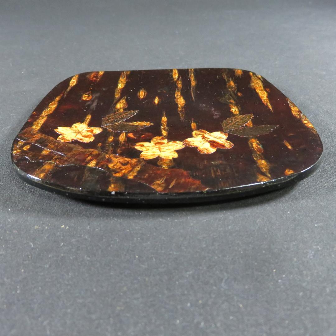 樺細工 秋田県伝統工芸品 桜皮細工 菓子皿と茶托セット 秋田