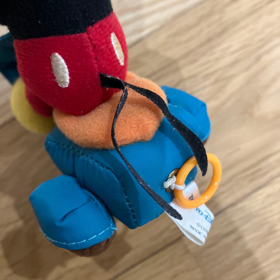 東京ディズニーシー　ミッキーマウス　バイクぬいぐるみキーホルダー　ぶるぶるレトロ