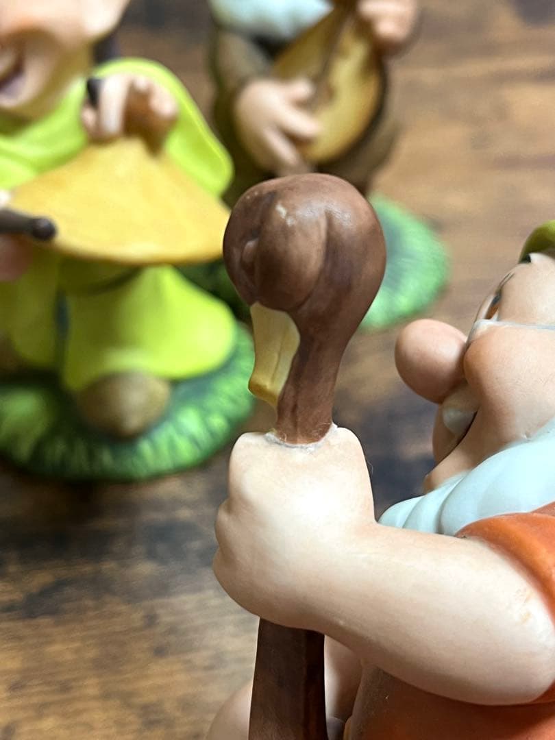 ディズニー 加藤工芸 白雪姫 七人の小人 陶器 置物