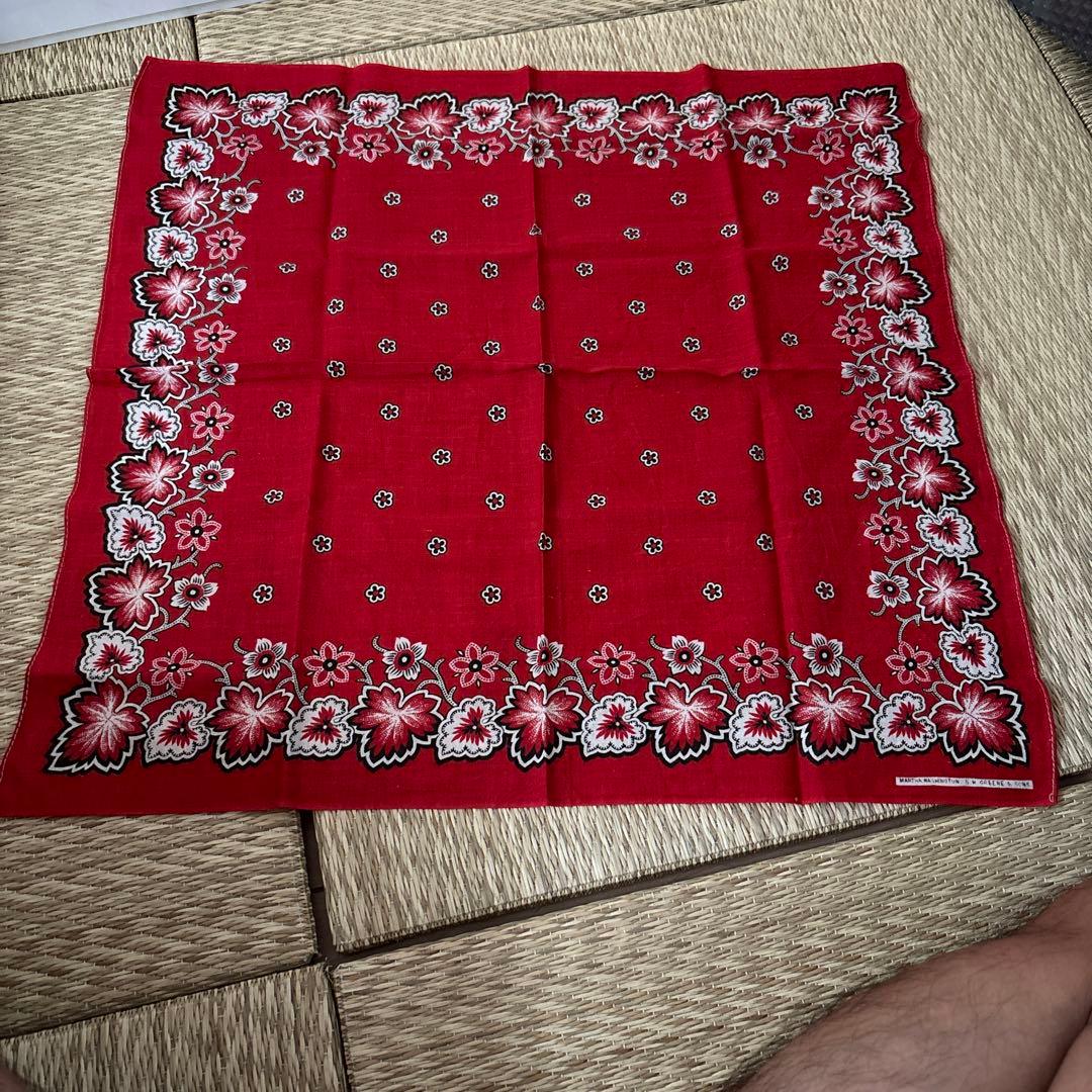 ビンテージ　20s 30s バンダナ　スペシャルピース　ターキーレッド