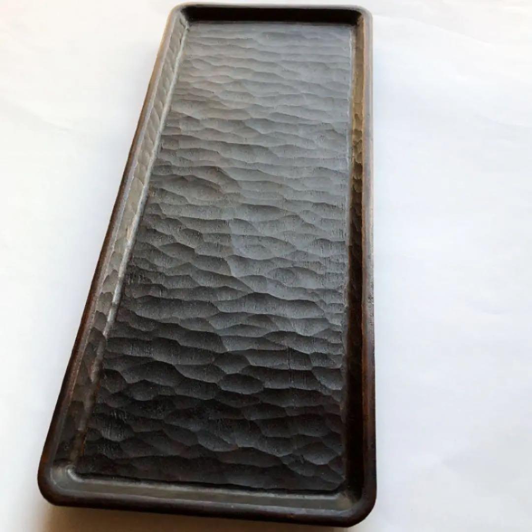 三谷龍二トレイ角盆漆特大サイズ